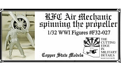 1/32 RFC Air Mechanic Spinning the Propeller, resin - Hobby Sense