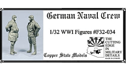 1/32 German Naval Crew, resin - Hobby Sense