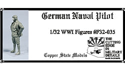 1/32 German Naval Pilot, resin - Hobby Sense