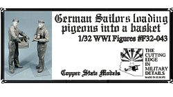 1/32 German Sailors with Pigeons, resin - Hobby Sense