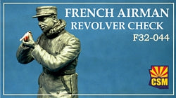 1/32 French Airman Checking Revolver, resin - Hobby Sense