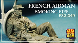 1/32 French Airman Smoking Pipe, resin - Hobby Sense