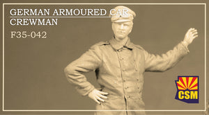 1/35 German Armoured Car Crewman, resin - Hobby Sense