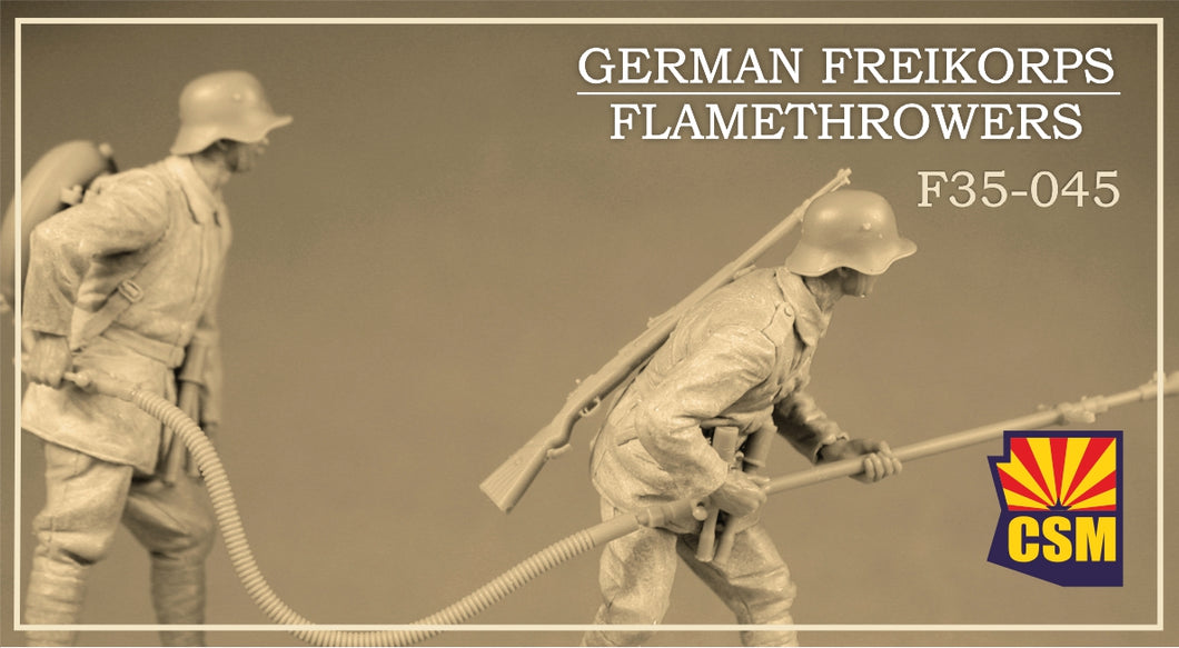 1/35 German Freikorps Flamethrower Squad, resin - Hobby Sense