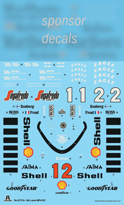 1/12 McLaren MP4/2C Prost-Rosberg - Hobby Sense