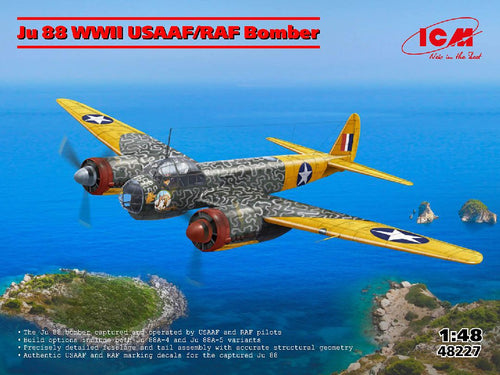 1/48 Ju 88 WWII USAAF/RAF Bomber - Hobby Sense