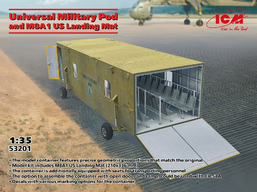 1/35 Universal Military Pod and M8A1 Landing Mat - Hobby Sense
