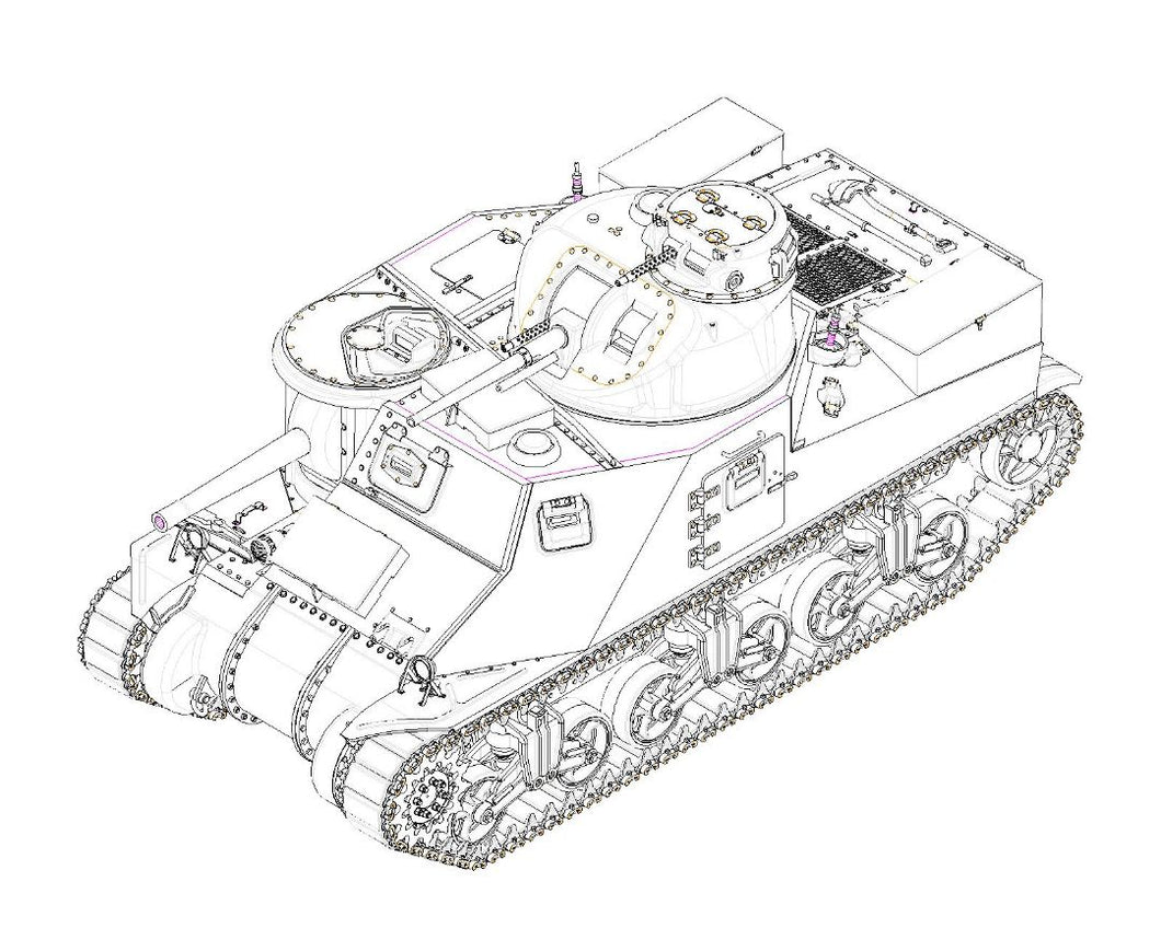 1/35 M3A3 Medium Tank - Hobby Sense