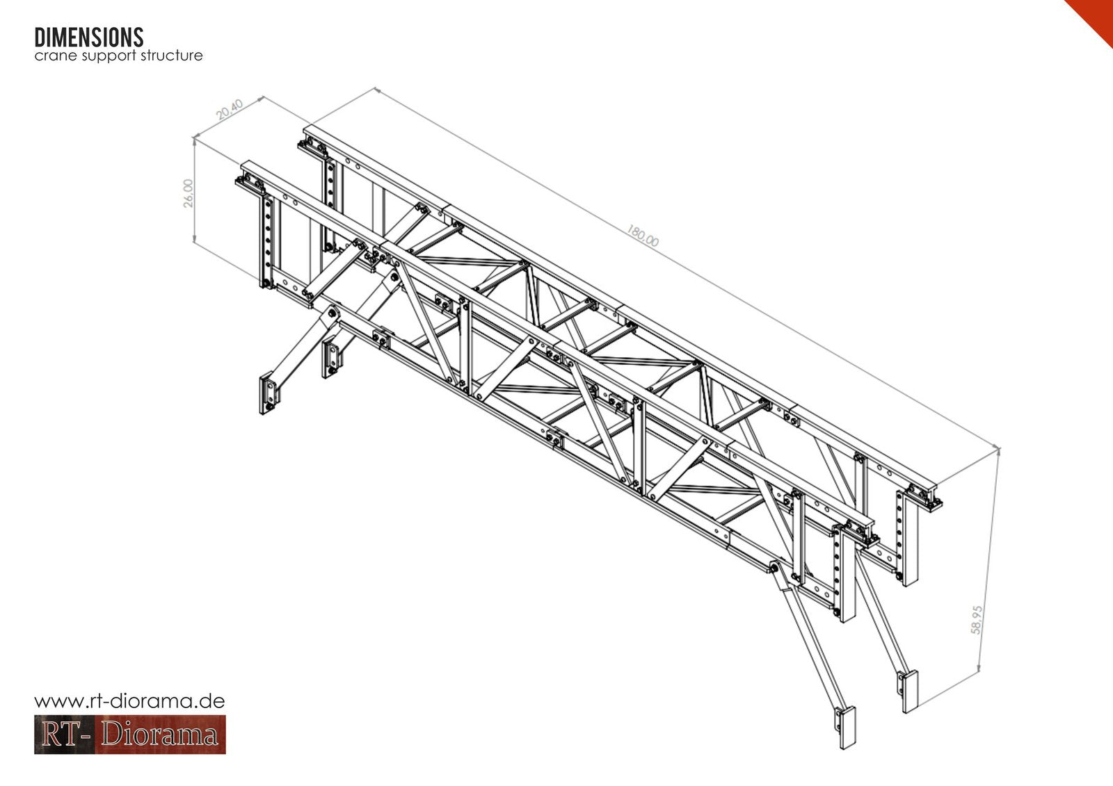 RT Diorama 1/35 Industrial Support Beams - Hobby Sense