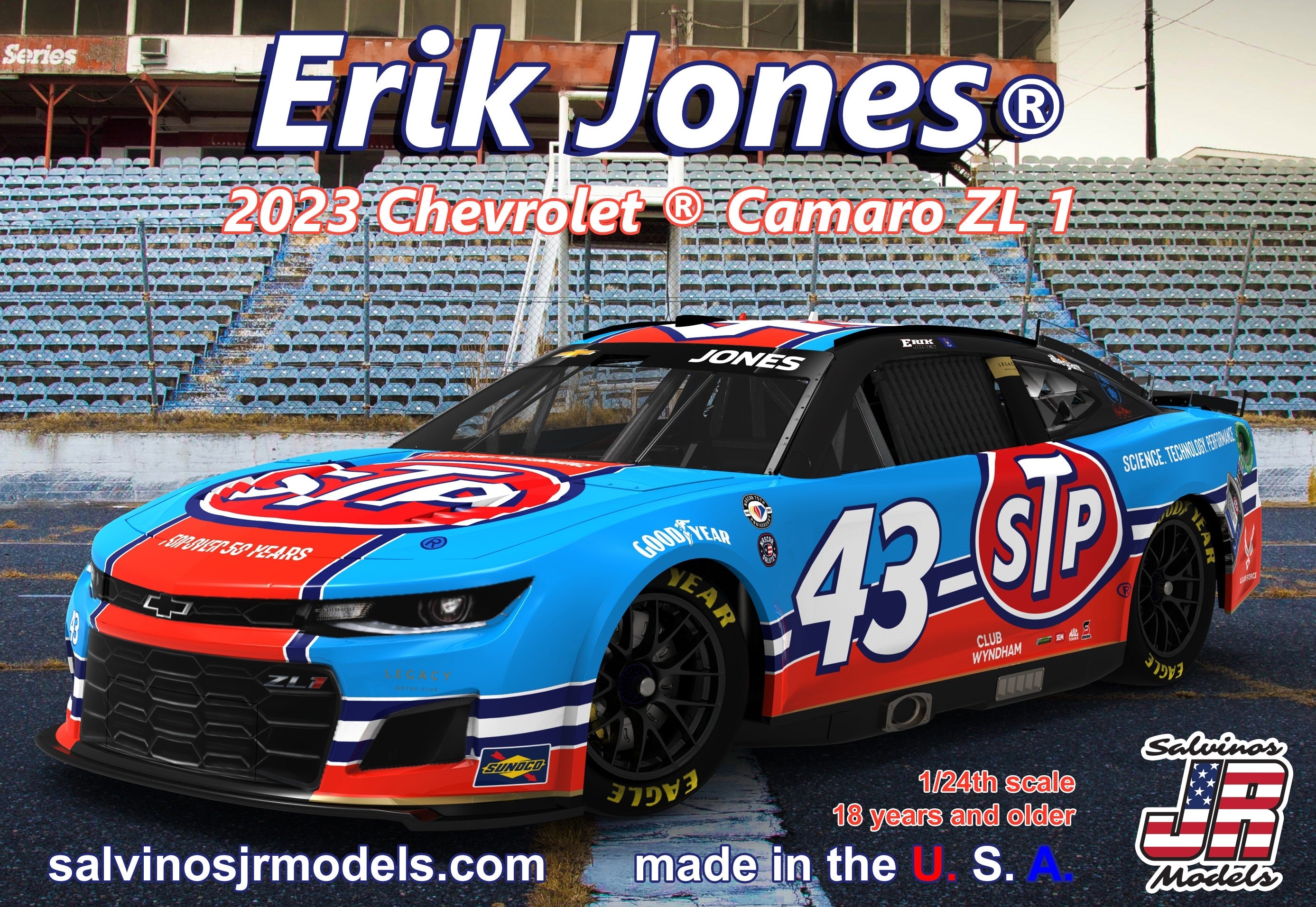 1/24 Erik Jones 2023 Next Gen. Chevrolet Camaro STP - Hobby Sense