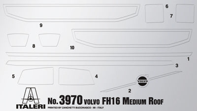 Italeri 1/24 Volvo FH16 Medium Roof - Hobby Sense