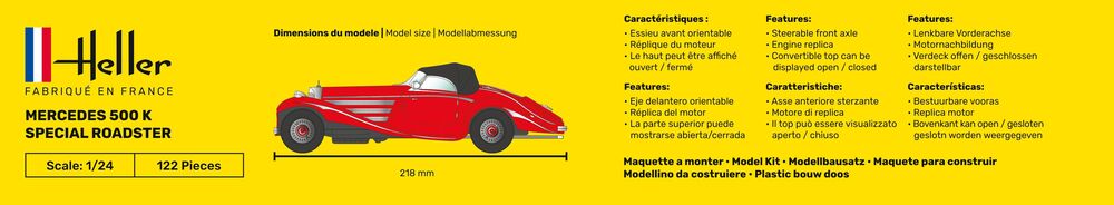 1/24 Mercedes Benz 500 K Special Roadster - Hobby Sense