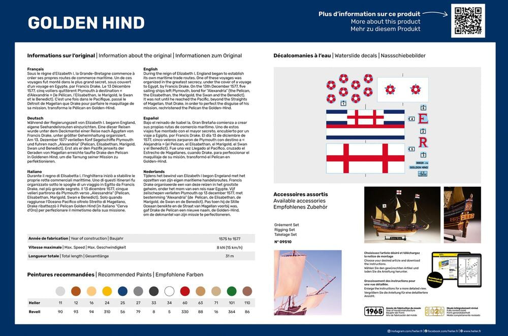 1/96 Golden Hind - Hobby Sense