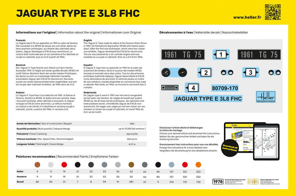 1/24 Jaguar Type E 3L8 FHC - Hobby Sense
