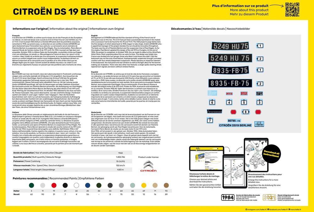 1/16 Citroen DS 19 Berline - Hobby Sense