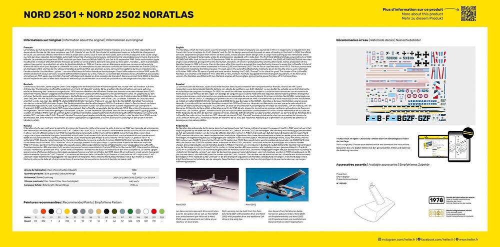 1/72 Nord 2501 + Nord 2502 Noratlas - Hobby Sense