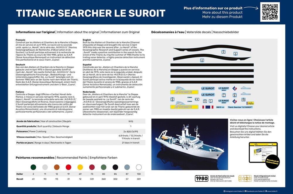 1/200 Titanic Searcher Le Suroit - Hobby Sense