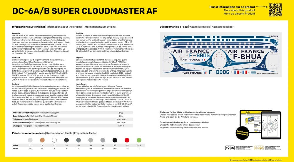 1/72 DC-6A/B Super Cloudmaster AF - Hobby Sense