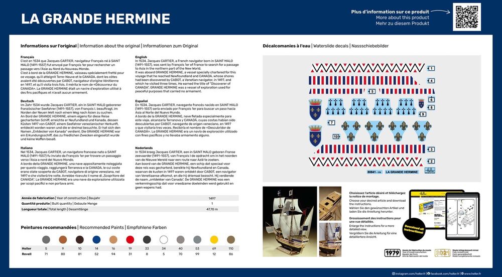 1/150 La Grande Hermine - Hobby Sense