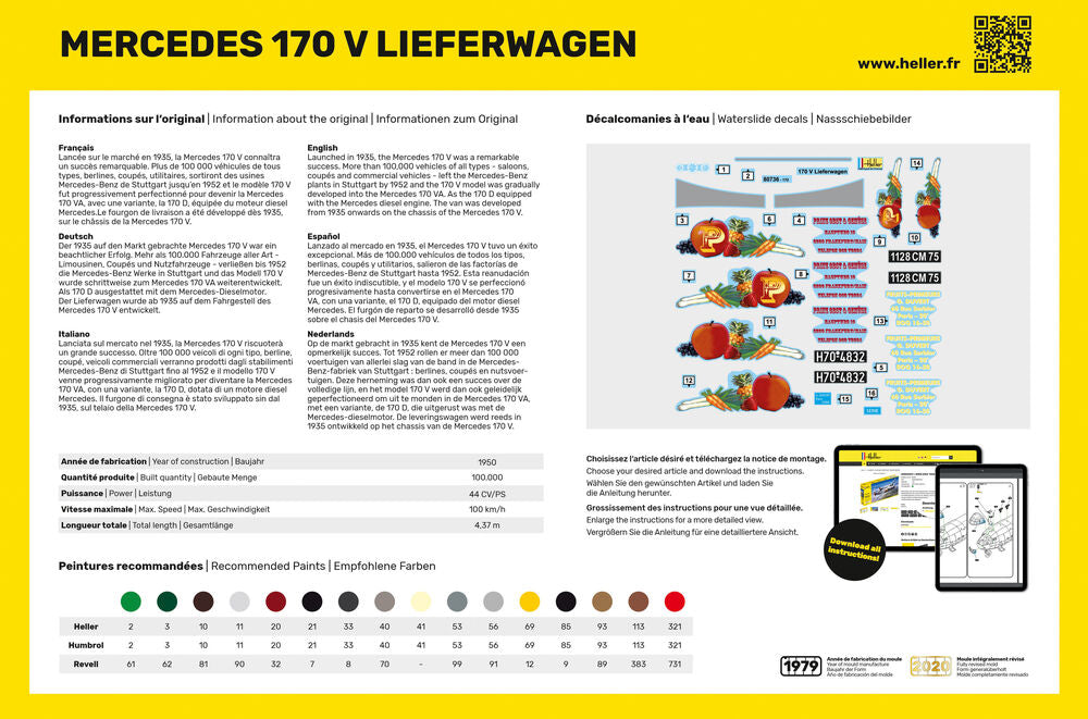 1/24 Mercedes 170 V Lieferwagen - Hobby Sense