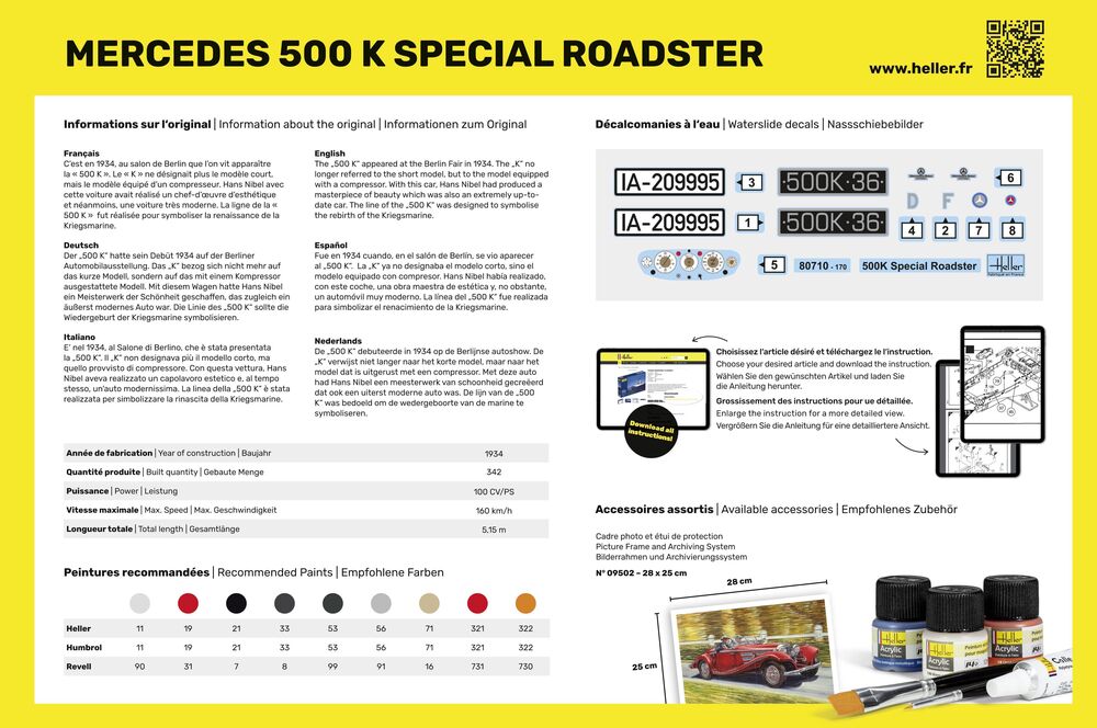 1/24 Mercedes Benz 500 K Special Roadster - Hobby Sense