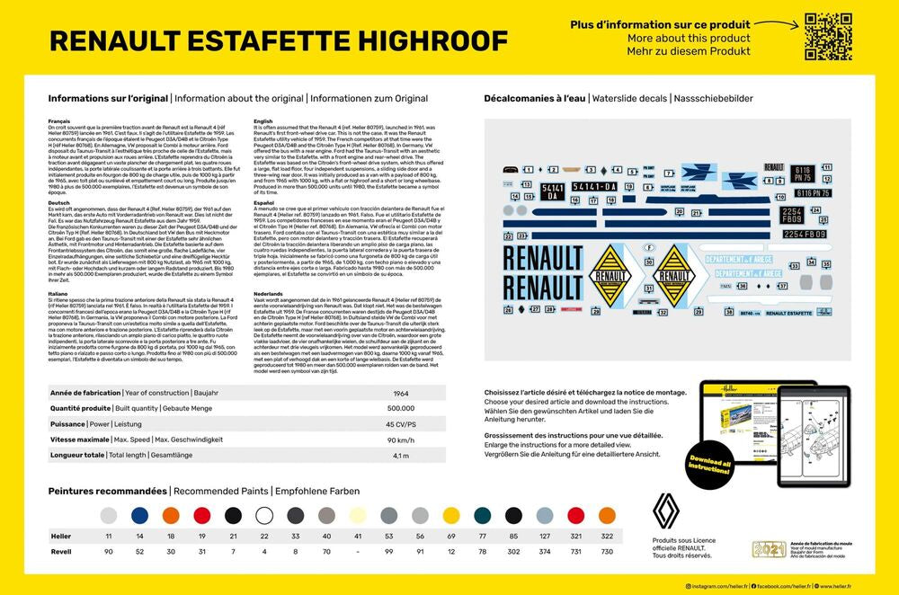 1/24 Renault Estafette Highroof - Hobby Sense