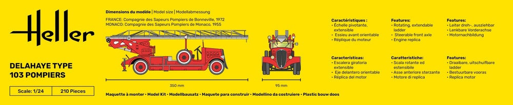 1/24 Delahaye Type 103 Pompiers - Hobby Sense