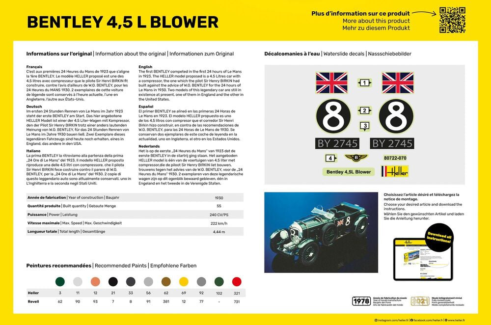 1/24 Bentley 4.5 L Blower - Hobby Sense