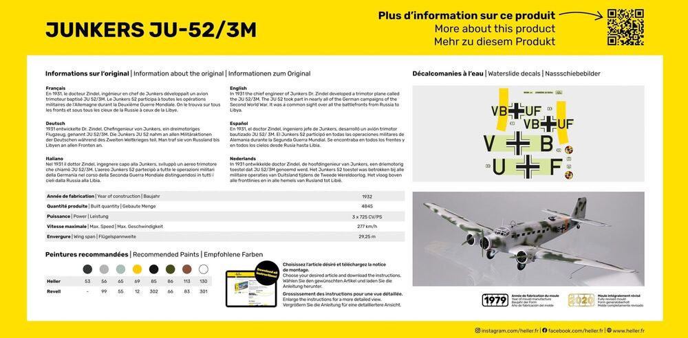 1/72 Junkers Ju 52/3m - Hobby Sense