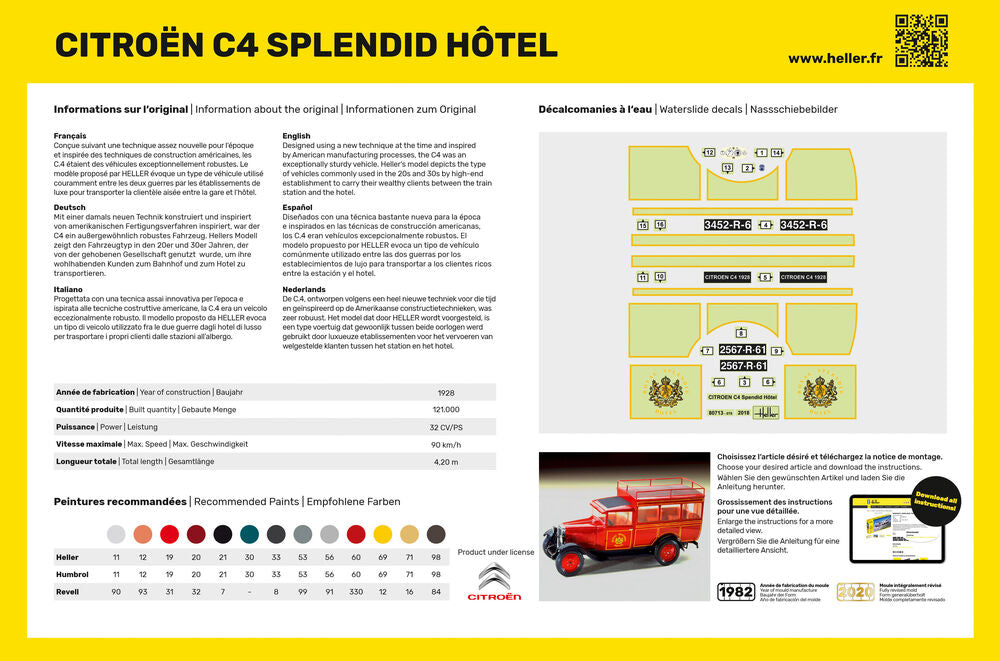 1/24 Citroen C4 Splendid Hotel - Hobby Sense