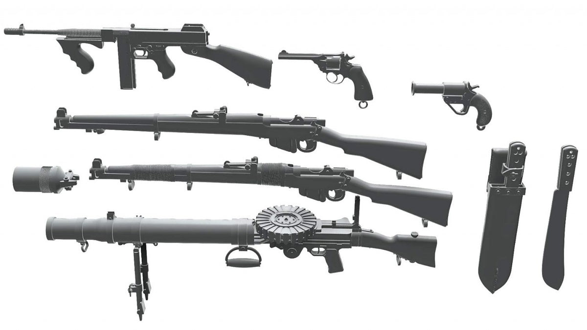 Thunder Model 1/35 LRDG Weapon Set 1 (3D print)