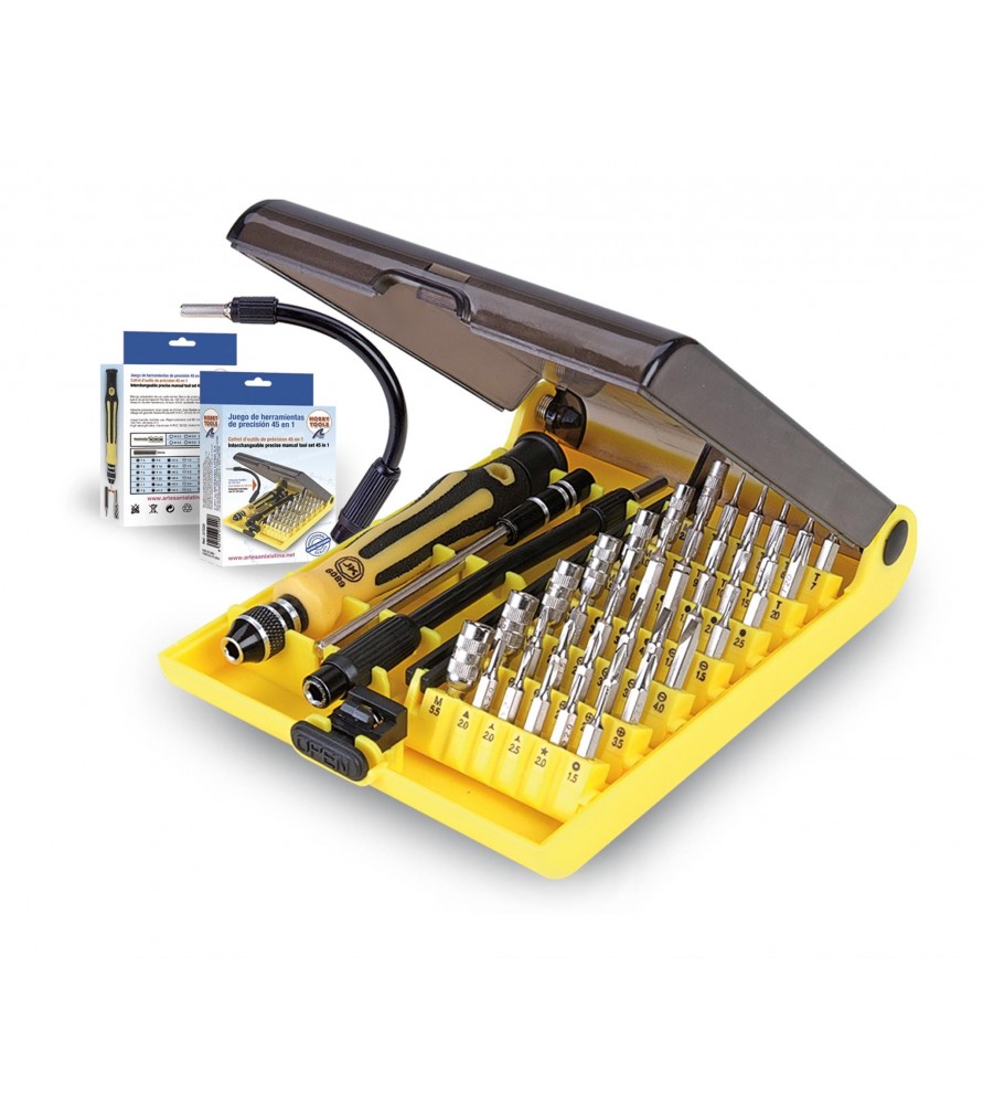 Set of Precision Tools: Screwdrivers (45 in 1) - Hobby Sense