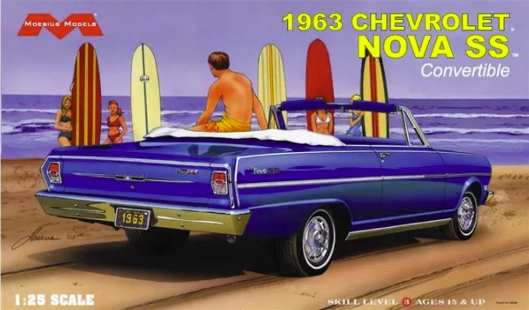 Moebius 1/25 1963 Chevrolet Nova SS Convertible - Hobby Sense
