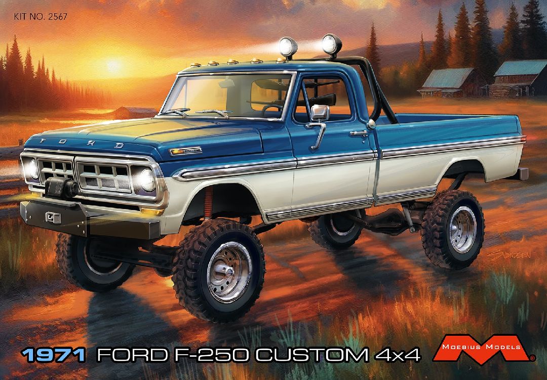 1/25 1971 Ford F250 Custom 4x4 Lifted - Hobby Sense