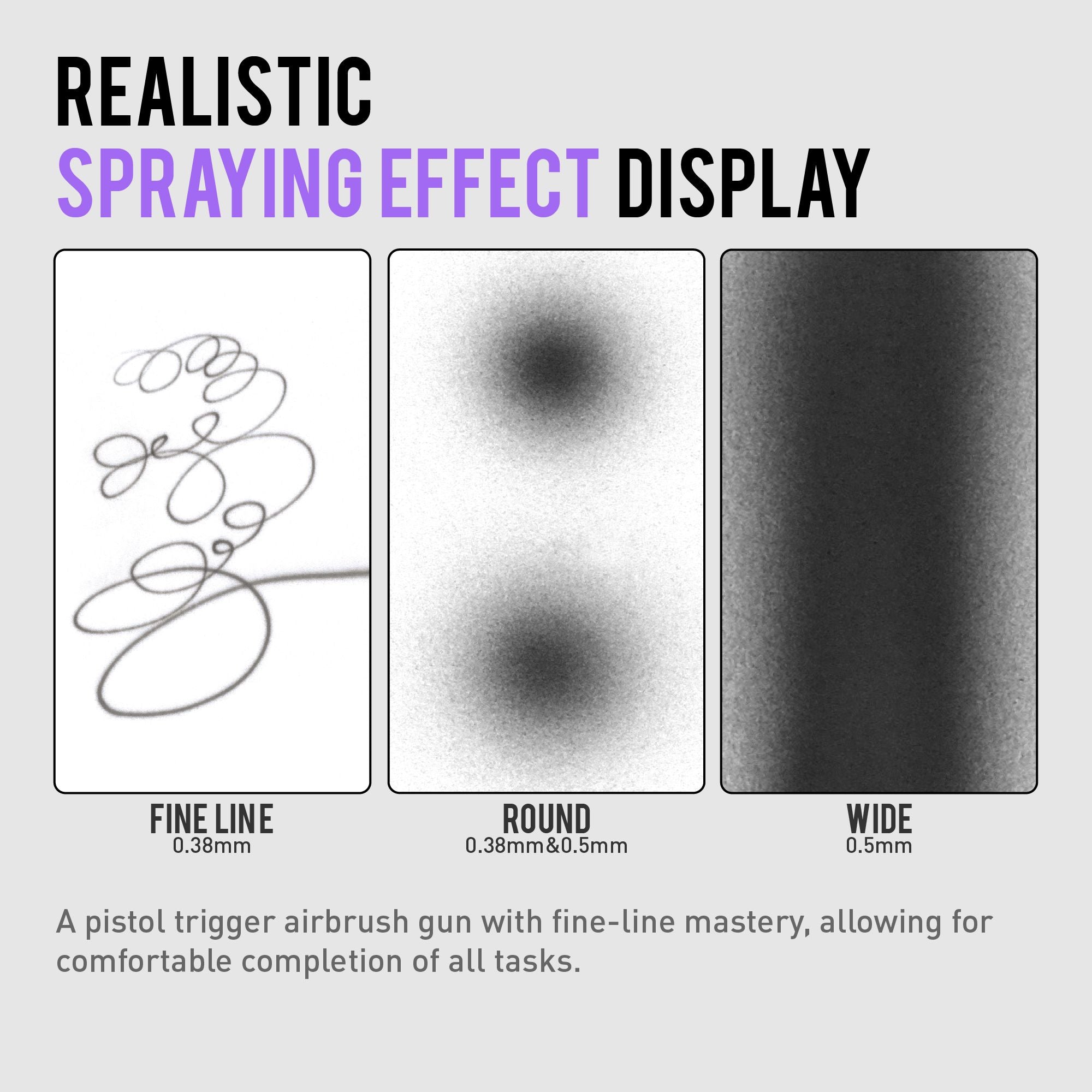 GHAD-68 Advanced Series Dual Action Airbrush 0.38mm&0.5mm - Hobby Sense