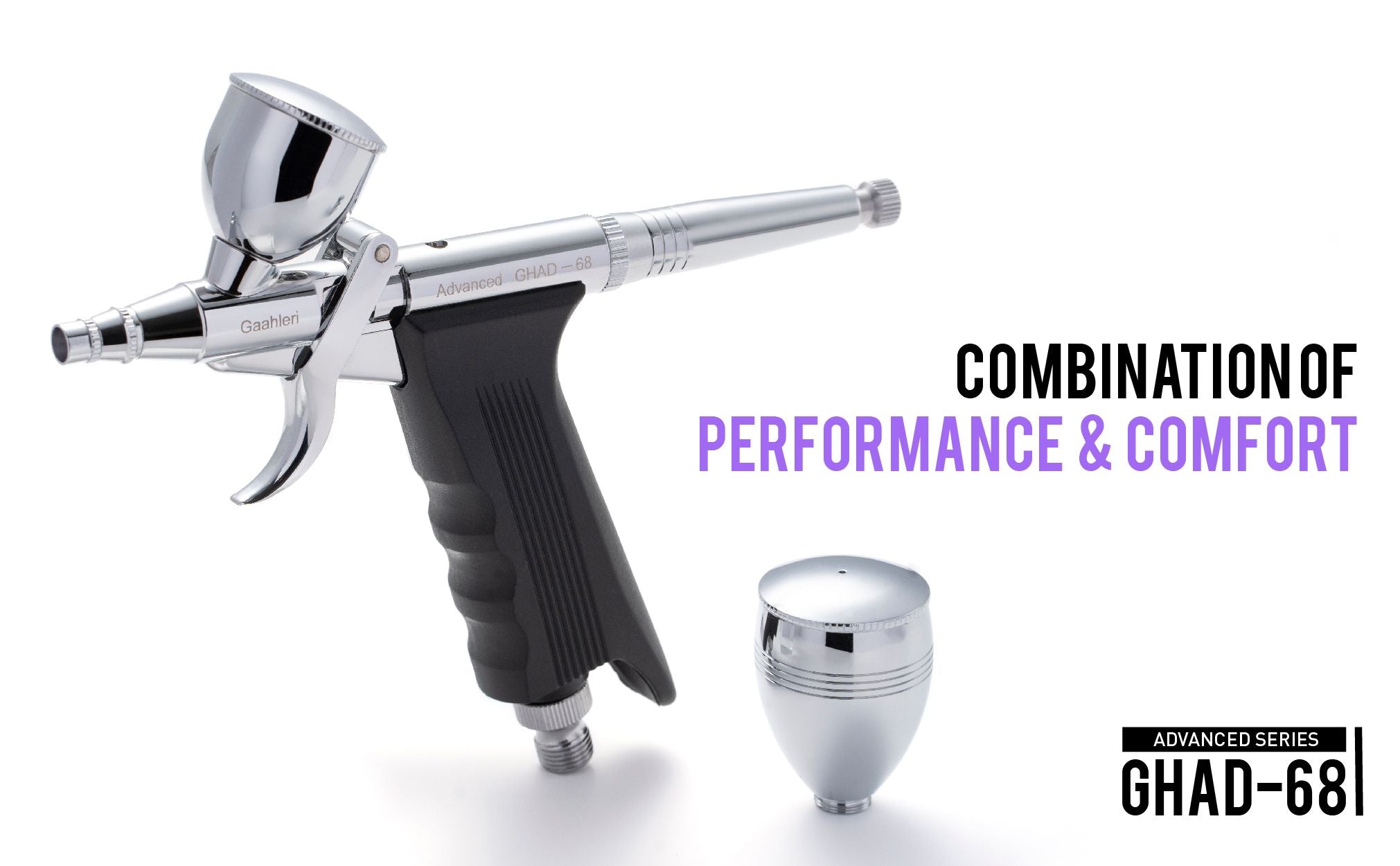GHAD-68 Advanced Series Dual Action Airbrush 0.38mm&0.5mm - Hobby Sense