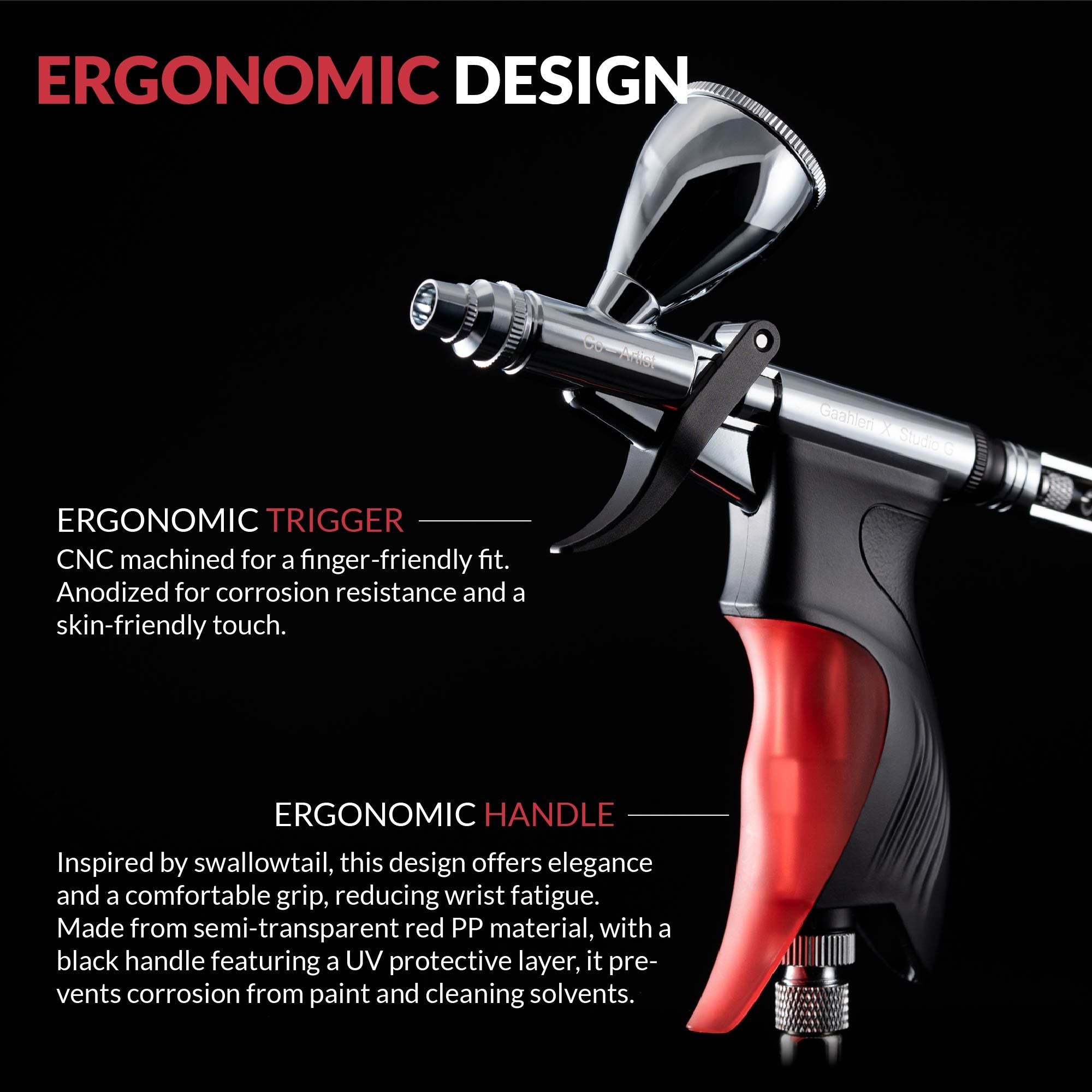 Swallowtail & StudioG 0.28mm&0.5mm&0.7mm Triger Airbrush - Hobby Sense