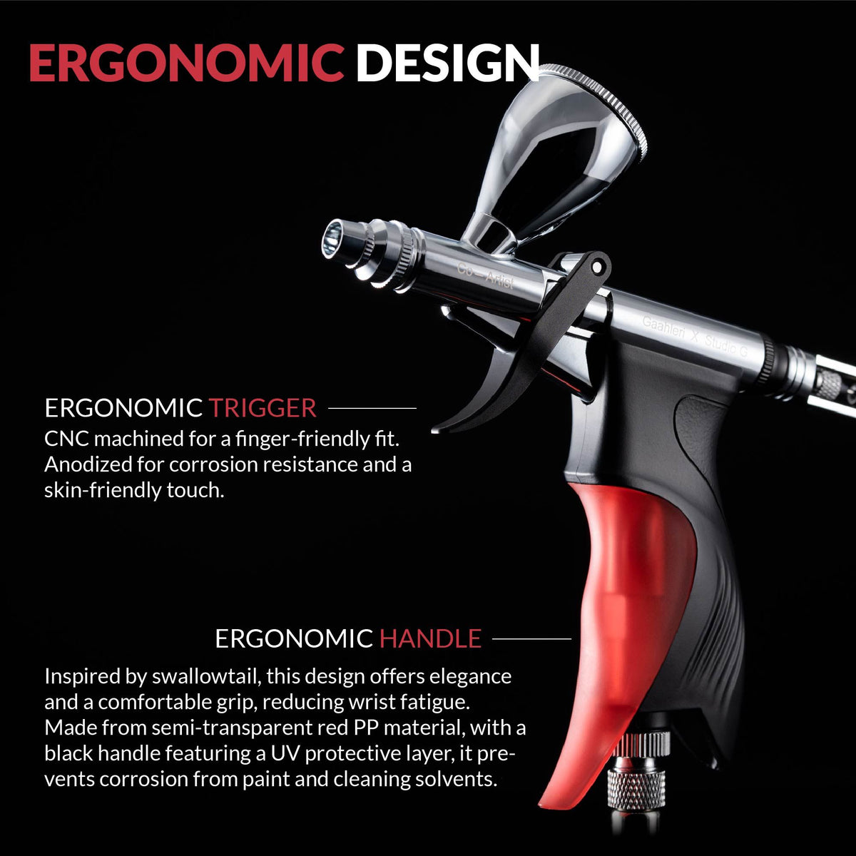 Swallowtail & StudioG 0.28mm&0.5mm&0.7mm Triger Airbrush - Hobby Sense