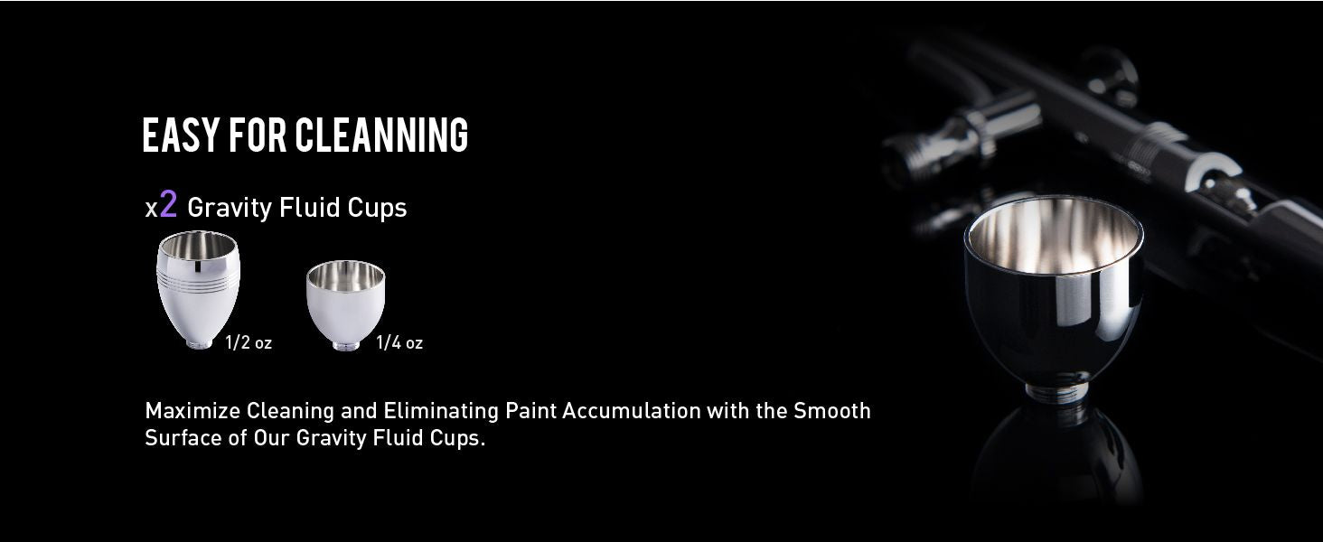 GHAC-98D Ace Series Dual-Action Airbrush 0.38&0.5mm - Hobby Sense