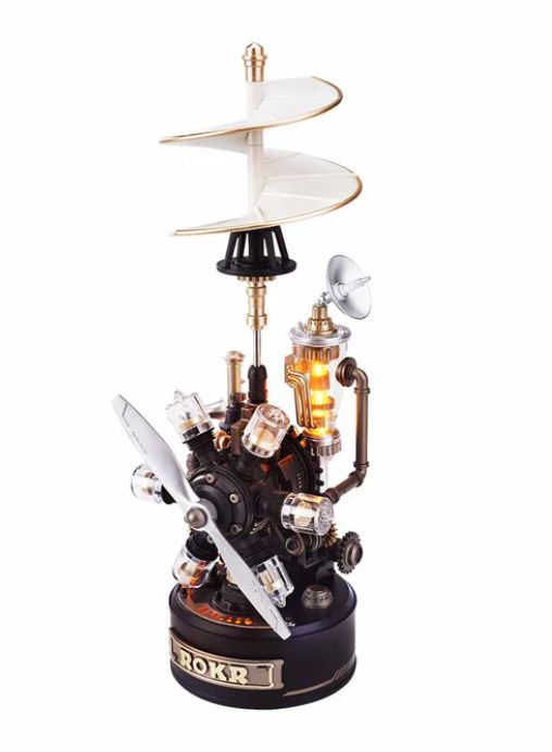 ROKR Da Vinci Helicopter DIY Mechanical 3D Puzzle (Plastic)