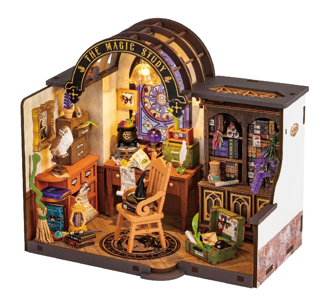 Rolife The Magic Study DIY Miniature House Kit - Hobby Sense