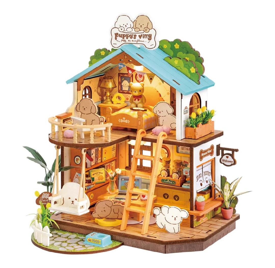 Rolife Puppy’s Cozy Villa DIY Miniature House - Hobby Sense