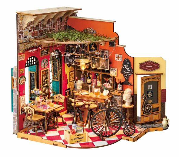 Rolife Cheers Bar & Dining DIY Miniature House Kit - Hobby Sense