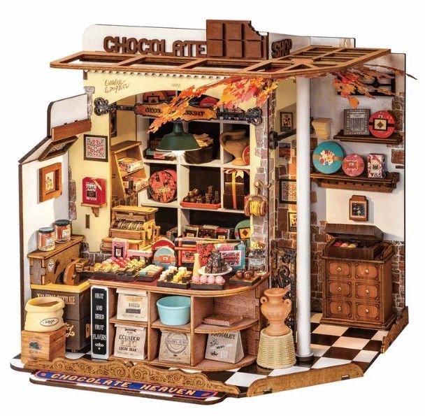 Rolife Henry's Chocolate DIY Miniature House Kit - Hobby Sense