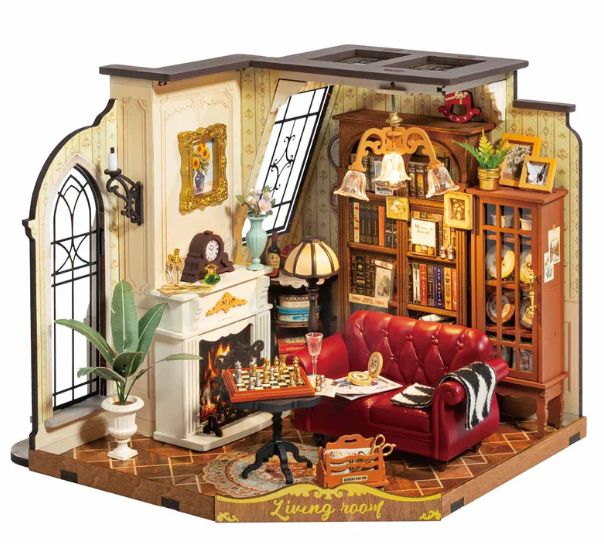 Rolife Catherine's Living Room DIY Miniature House Kit - Hobby Sense