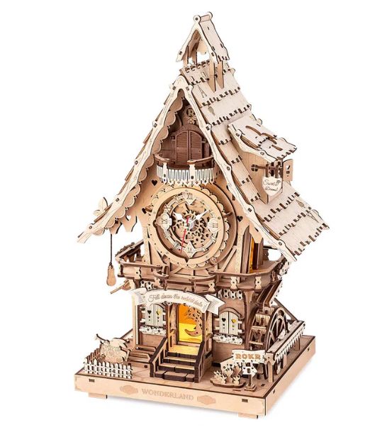 ROKR Cuckoo Clock Mechanical Gear 3D Wooden Puzzle - Hobby Sense