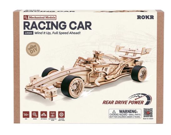 ROKR F1 Racing Car 3D Wooden Puzzle - Hobby Sense