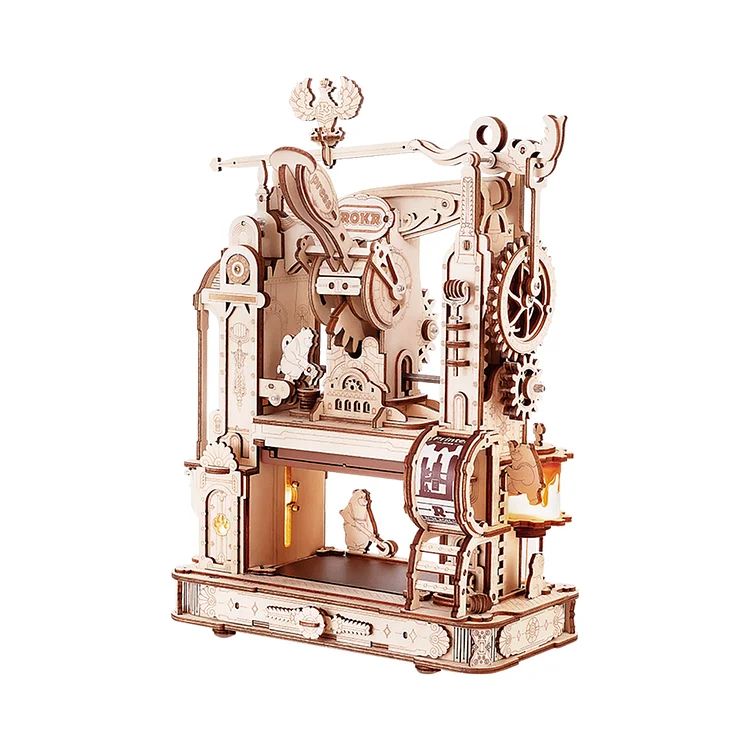 ROKR Printing Press 3D Wooden Puzzle - Hobby Sense