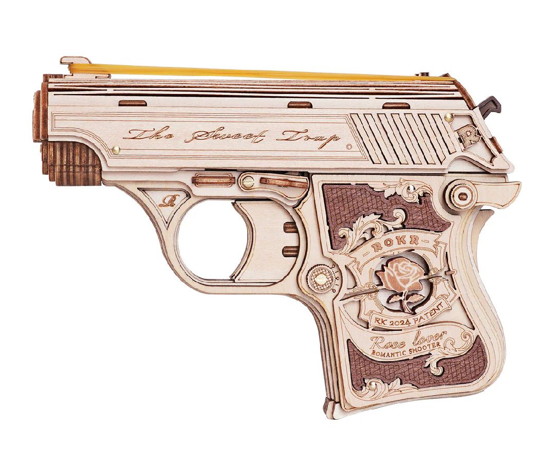 ROKR Mini Gun 3D Wooden Puzzle - Hobby Sense