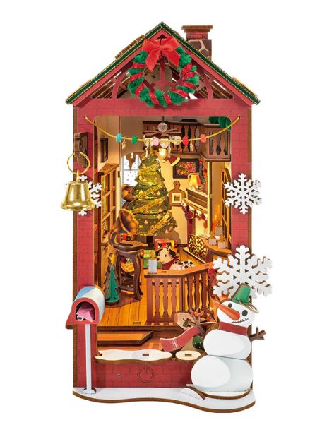 Rolife Christmas Indoor Scene Book Nook Shelf Insert - Hobby Sense